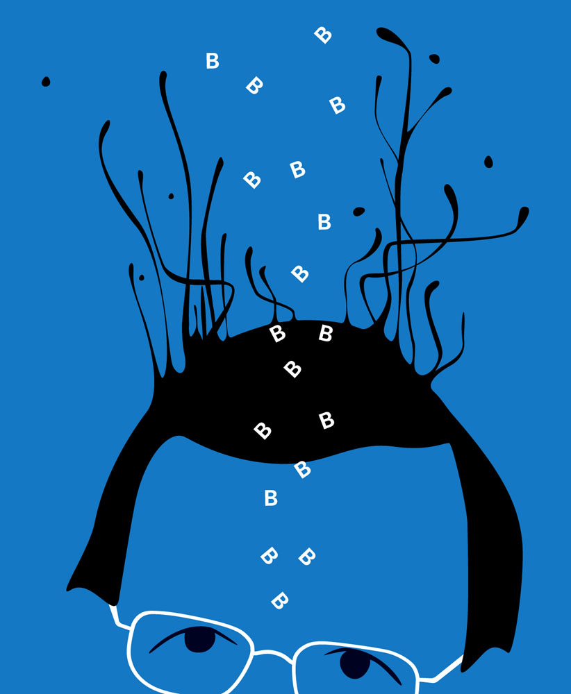 Rajoy undico at the bottom of the sea. Oil spills come out of his hair.